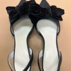 Eloise Black Bow Heel size 7.5 - Ivy City Co.